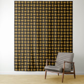 Orange Black Weave Pattern Wandteppich (Beispiel)