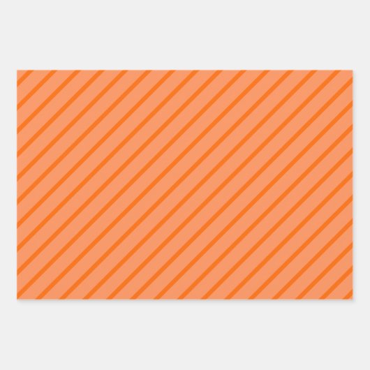 Orange, Black & White Geschenkpapier Set (Vorderseite 3)