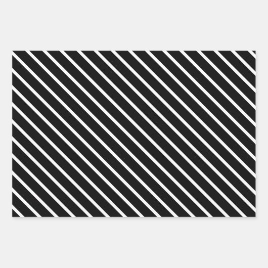 Orange, Black & White Geschenkpapier Set (Vorderseite 2)