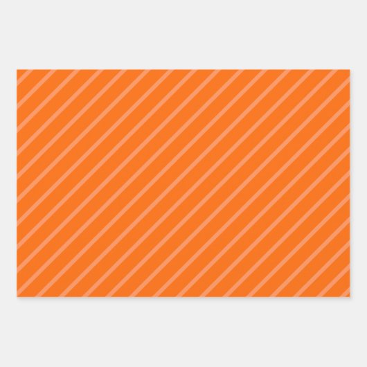 Orange, Black & White Geschenkpapier Set (Vorderseite)