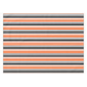 Orange Black White Stripes Pattern Design  Tischdecke (Vorderseite (Horizontal))