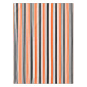Orange Black White Stripes Pattern Design  Tischdecke (Vorderseite)