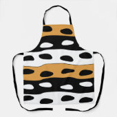 Orange Black White Stripes Schürze (Vorderseite)