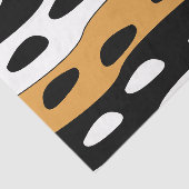 Orange Black White Stripes Seidenpapier (Ausschnitt)