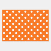 Orange, Black & White Wrapping Paper Sheets Geschenkpapier Set (Vorderseite)