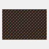 Orange, Black & White Wrapping Paper Sheets Geschenkpapier Set (Vorderseite 3)