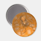 Orange Black Widow Magnet (Vorderseite/Rückseite)