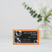 Orange Blasen, die Visitenkarte (Stehend Vorderseite)