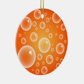 Orange Blasen Keramikornament (Rechts)