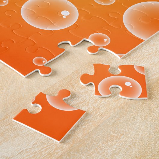 Orange Blasen Puzzle (Seite)