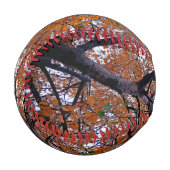 Orange Blätter Baseball (Vorderseite Links)
