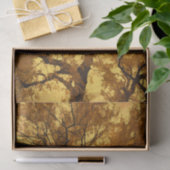 Orange Blätter im Herbst Gelber Himmel Seidenpapier (Geschenk)