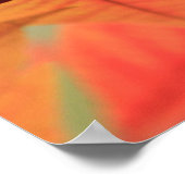 Orange-Blätter im Herbst Poster (Ecke)