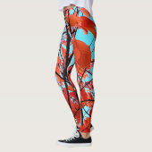Orange Blätter Leggings (Links)