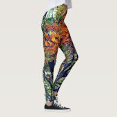 Orange Blätter Leggings (Rechts)