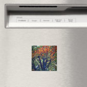 Orange Blätter Magnet (In Situ (Geschirrspüler))