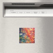 Orange Blätter Magnet (In Situ (Geschirrspüler))