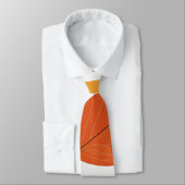 Orange Blätter Neck Tie Krawatte (Gebunden)