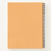 Orange Blätter Notizblock (Rückseite)