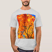 Orange Blätter T-Shirt (Vorderseite)
