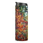 Orange Blätter Thermosbecher (Nach rechts gedreht)