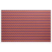 Orange Blau Chevron Zickzack-Design  Stoff (Yard (91,4 cm))