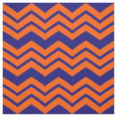 Orange Blau Chevron Zickzack-Design  Stoff (Muster)