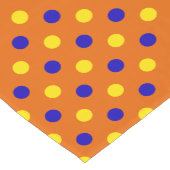 Orange Blau Gelb Punkte Design  Kurzer Tischläufer (Ecke)
