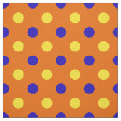 Orange Blau Gelb Punkte Design Stoff (Muster)