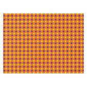 Orange Blau Gelb Punkte Design Tischdecke (Vorderseite (Horizontal))