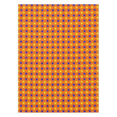 Orange Blau Gelb Punkte Design Tischdecke (Vorderseite)