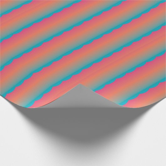 orange blau geschenkpapier (Ecke)