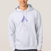 Orange+ Blaue Kapuzenpullover Hoodie (Vorderseite)