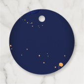 Orange blauen Salbei Blume Marineblau Vielen Dank Geschenkanhänger (Rückseite)