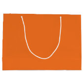Orange - blauer Tennisplatz, individuell anpassbar Große Geschenktüte (Rückseite)