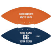 Orange blauer weißer Fußball Name, Anzahl, Team Football (Paneele)