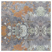 Orange blaues Moos-Stein-Gewebe-Muster Stoff (Nahaufnahme)