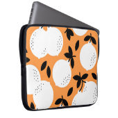 Orange Bliss: Exquisite Fruchtmuster Laptopschutzhülle (Vorne Rechts)