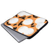 Orange Bliss: Exquisite Fruchtmuster Laptopschutzhülle (Vorne Knopf)