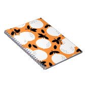 Orange Bliss: Exquisite Fruchtmuster Notizblock (Rechte Seite)