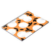 Orange Bliss: Exquisite Fruchtmuster Notizblock (Linke Seite)