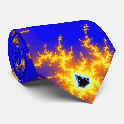 Orange Blitz (Krawatte) Krawatte (Gerollt)