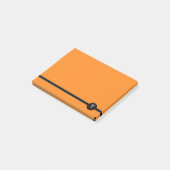 Orange & Blk Strip Monogram Post-it® Notes Post-it Klebezettel (angewinkelt)