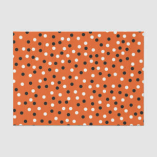 Orange BLK & Wht 10" X 15" Gewebepapier Seidenpapier