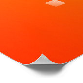 Orange Blocks Poster (Ecke)