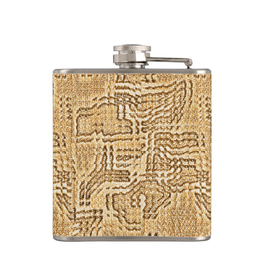 Orange Bloom Flachmann (Rückseite)