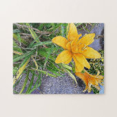 Orange Bloom und Bud Puzzle (Horizontal)