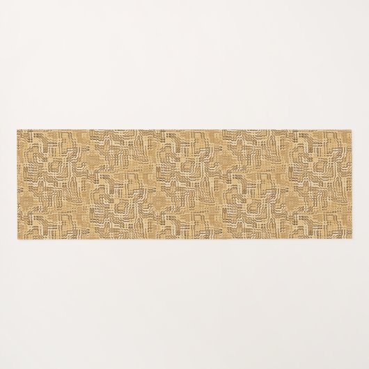 Orange Bloom Yogamatte (Rückseite (Horizontal))