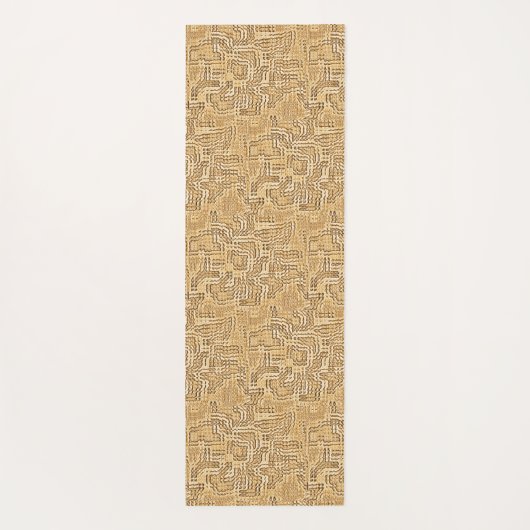 Orange Bloom Yogamatte (Rückseite)