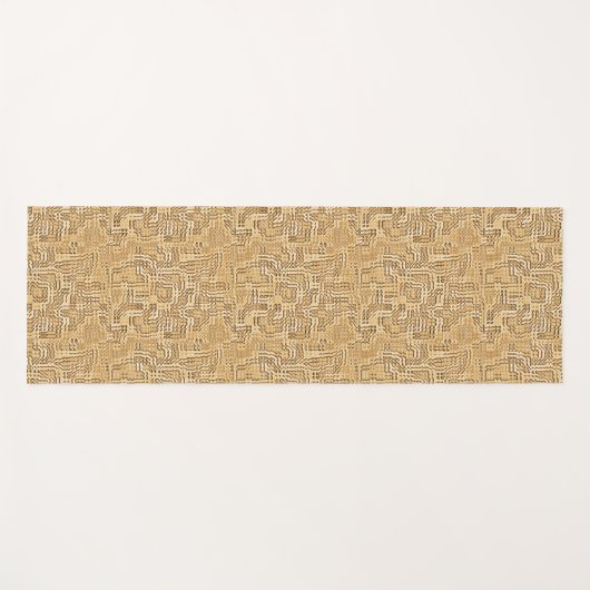 Orange Bloom Yogamatte (Vorderseite (Horizontal))